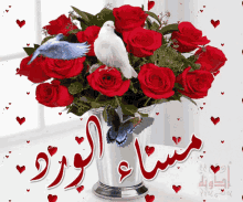 Bird Roses GIF - Bird Roses Red Roses GIFs