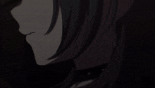 a close up of a person 's face with a choker around her neck