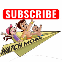 a paper airplane with a sign that says " watch more "