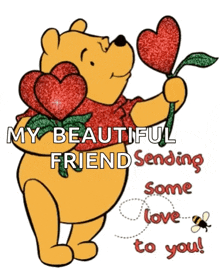 Sending Love Sending Love To You GIF - Sending Love Sending Love To You Winnie The Pooh GIFs