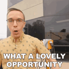 What A Lovely Opportunity Austin Evans GIF - What A Lovely Opportunity Austin Evans What A Great Chance GIFs