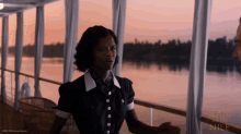 Scared Rosalie Otterbourne GIF - Scared Rosalie Otterbourne Death On The Nile GIFs