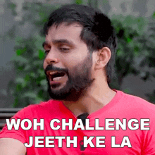 Woh Challenge Jeeth Ke La Lokesh Bhardwaj GIF - Woh Challenge Jeeth Ke La Lokesh Bhardwaj Challenge Jeetna Hai GIFs