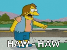 The Simpsons Nelson Muntz GIF - The Simpsons Nelson Muntz Laugh GIFs