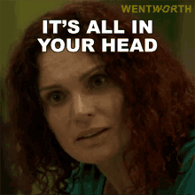 Its All In Your Head Bea Smith GIF - Its All In Your Head Bea Smith Wentworth GIFs