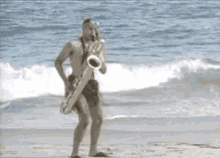 Sax Saxophone GIF - Sax Saxophone Beach GIFs
