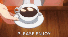 Coffee Anime GIF - Coffee Anime Hot GIFs
