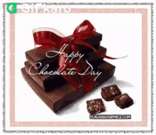 Happy Chocolate Day Gifkaro GIF - Happy Chocolate Day Gifkaro Chocolate GIFs