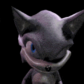 a close up of a cartoon character covering his face with his hands