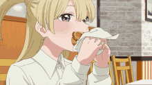 akebi chan no sailor fuku erika burger eat