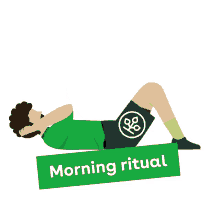 illustration up morning health training