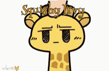 Squishy Irvy Giraffe GIF - Squishy Irvy Giraffe Poke GIFs