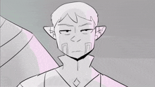 a black and white drawing of a man holding a crying child