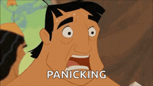 Sweating Emperors New Groove GIF - Sweating Emperors New Groove Disney GIFs