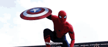 Spiderman Captain GIF - Spiderman Captain America GIFs