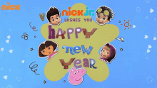 nick jr wishes you happy new year dora peppa pig masha rusty