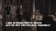 Sanditon Returned From My Mission GIF - Sanditon Returned From My Mission Exciting News GIFs