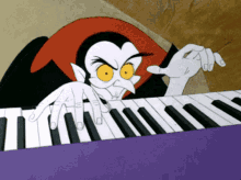 Dracula Playing Piano GIF