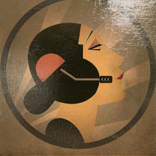 an illustration of a woman wearing a headset with the letter ccc on it
