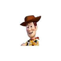 woody from toy story is wearing a cowboy hat and holding a gun