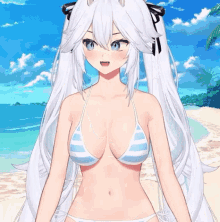 burlarse de Parpadeo Inferior Anime Bikini GIFs | Tenor