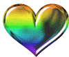 Heart Rainbow Heart Sticker