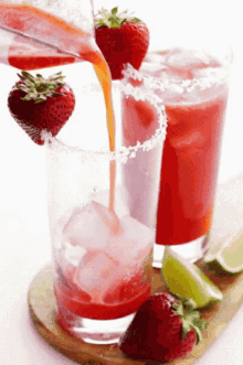 Strawberry Cocktail GIF