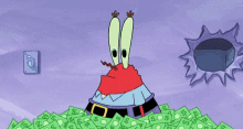 Mr Krabs Rich GIF - Mr Krabs Rich Counting Money GIFs