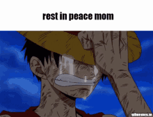 luffy rip rest in peace rest in peace mom rip mom