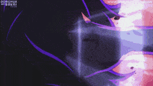a purple anime character with the website donghuanosekai.com in the lower right corner