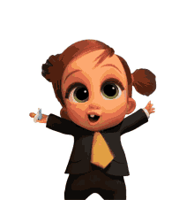 yay boss baby family business suit cheer