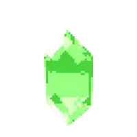 a pixel art drawing of a blue ice cube on a white background