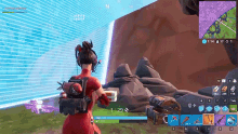 a person is playing a video game with a score of 29 points