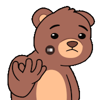a brown teddy bear with a youtube icon on his face