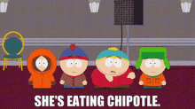 South Park Shes Eating Chipotle GIF - South Park Shes Eating Chipotle Eric Cartman GIFs