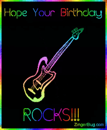 Happy Birthday To You Rocks GIF - Happy Birthday To You Rocks Guitar GIFs