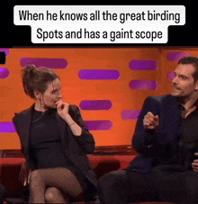 when he knows all the great birding spots and has a gain scope
