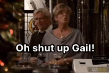 Deirdre Shouts Oh Shut Up Gail Coronation Street GIF
