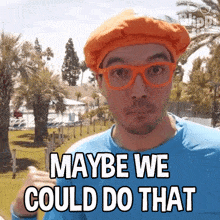 Maybe We Could Do That Blippi GIF - Maybe We Could Do That Blippi Blippi Wonders Educational Cartoons For Kids GIFs