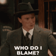 Who Do I Blame Jack Walker GIF - Who Do I Blame Jack Walker Murdoch Mysteries GIFs
