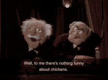 Muppets Statler And Waldorf GIF - Muppets Statler And Waldorf Chicken GIFs