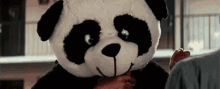 Hello GIF - Stuffed Toy Panda Liam Neeson GIFs
