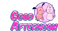Good Afternoon Puppy Sticker - Good Afternoon Puppy Kitten Stickers