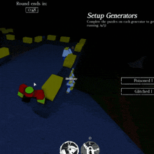 a screenshot of a video game that says setup generators on it