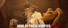 The Bad Guys Mr Wolf GIF - The Bad Guys Mr Wolf Look At Those Dimples GIFs
