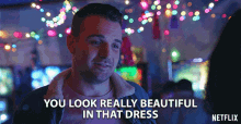 You Look Really Beautiful In That Dress Micah Stock GIF - You Look Really Beautiful In That Dress Micah Stock Doug GIFs
