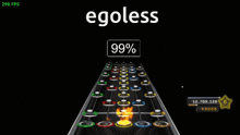 a screen shot of a video game with the word egoless on it