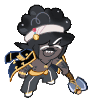 a cartoon character with a mustache is holding a hammer