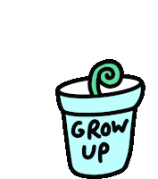 Grow Up Veronica Dearly Sticker - Grow Up Veronica Dearly Plant Stickers