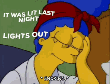 Night Marge Simpson GIF